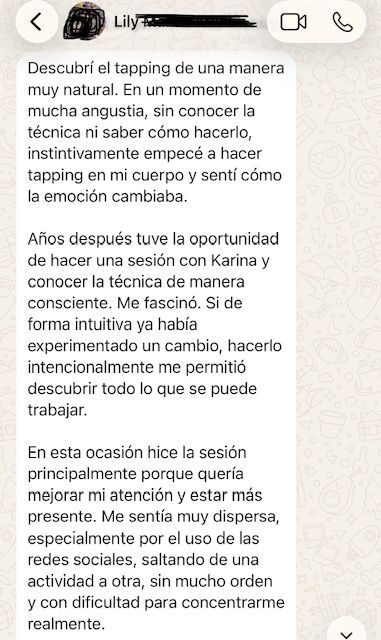 Tapping para mejorar la atencion y estar mas presente