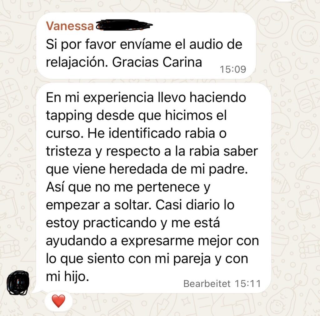 tapping tristeza rabia