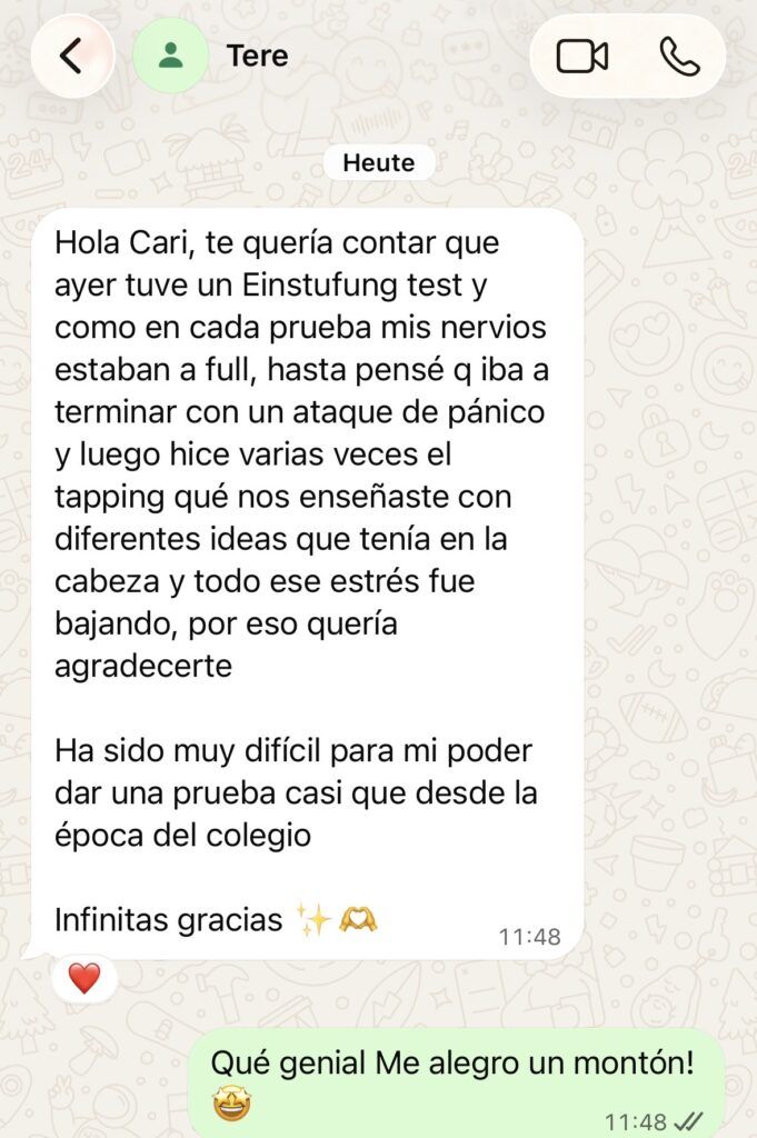 tapping estrés nervios